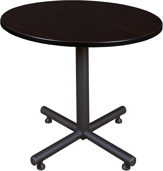 Regency Kobe 36-Inch Round Breakroom Table, Mocha Walnut