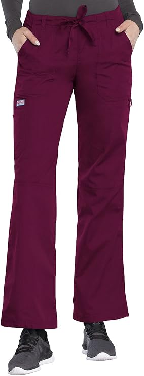 Cherokee Women Scrubs Pant Workwear Originals Drawstring Cargo 4020