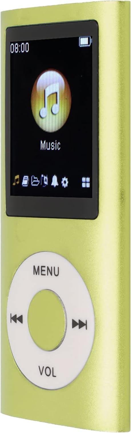 MP3 Player, Music Player Stylish Multifunctional Lossless Sound Slim 1.8 Inch LCD Screen MP3 Player Mini MP3 Player Portable MP3 Music Player (Green)
