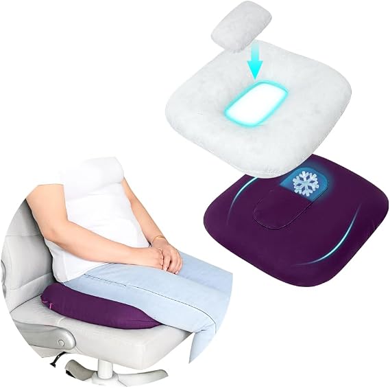 Donut Pillow Postpartum for Sitting Pregnancy Cushion with Perineal Ice Packs Episiotomy Butt Pad Tailbone Pain Relief Hemorrhoid Coccydynia Women After Birth Recovery Medical Care (3 in 1)