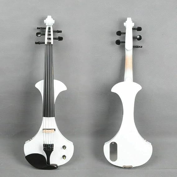 Yinfente 5 string Electric Violin 4/4 Solid wood Ebony Fittings Free Violin Case Bow White violins professional