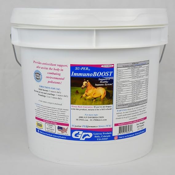SU-PER ImmunoBOOST Supplement for Horses, 20 Pound Powder