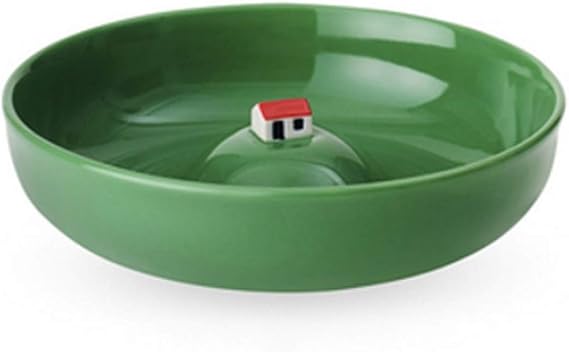 GLOYER Fruit Bowl Fruit Bowl Ceramic Fruit Basket Fruit Plates Microwave & Dishwasher &Disinfection Cabinet Safe for Kitchen Fruit Dish Bowl (Color : Green)