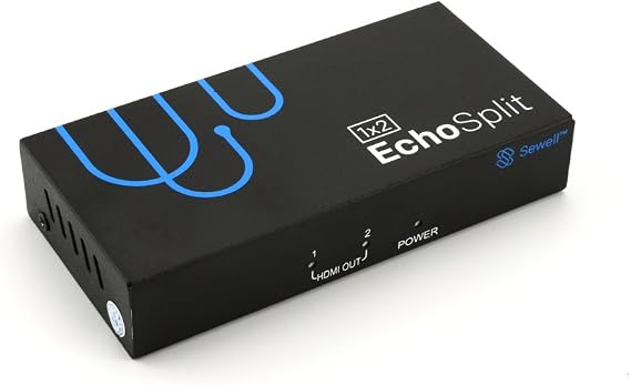 Sewell SW-33063 Echo Split 1x2 HDMI Splitter with Downscaling