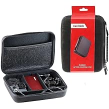 Navitech Black Action Camera Hard Case - Compatible with CAMWORLD 4K 20MP Action Camer