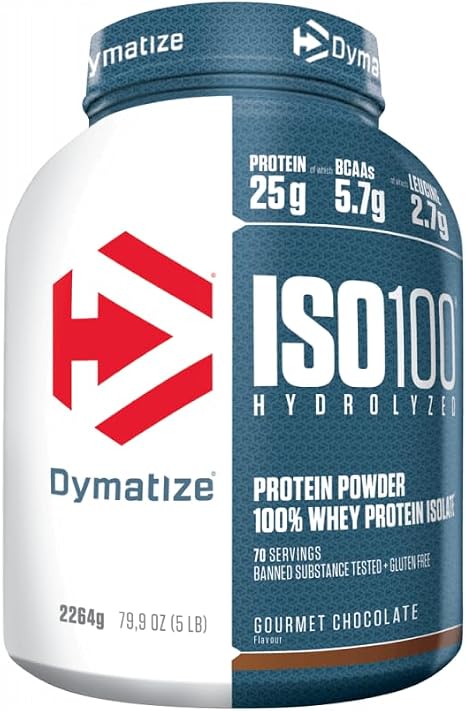 Dymatize ISO 100 Gourmet Chocolate 22 kg - Molkenprotein-Hydrolysat + Isolat Pulver