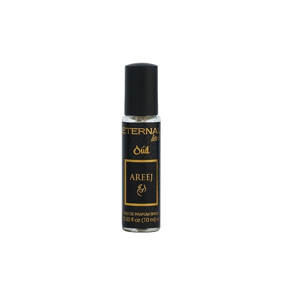 Eternal Love Areej Oud - Long Lasting Unisex Eau de Parfum - Warm Spicy Oriental Fragrance with Oud & Tobacco - Dubai Inspired Arabic Scent - 10ml