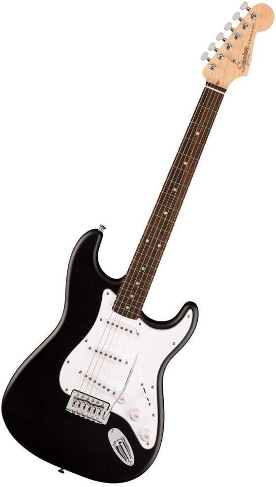 Fender Squier Debut Series Stratocaster Electric Guitar, Beginner Guitar, iconic Strat shape, under $200