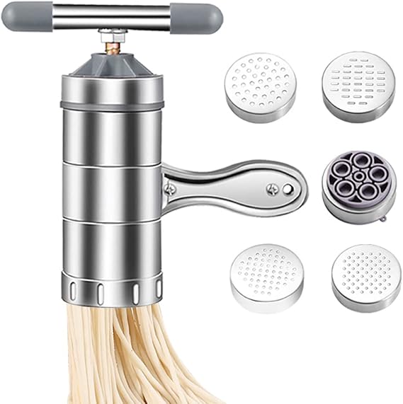 Noodle Making Machine,Stainless Steel Manual Noodles Press,Machine Pasta Maker,Noodle Mould