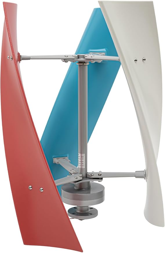 Wind Turbine Generator Kit, 12V 400W Vertical Wind Turbine with 3 Blades, Vertical Axis Wind Turbine for Boats, Gazebos, Homes, Businesses, Industry