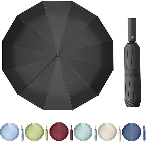 Umbrella Windproof Strong 24 Ribs Compact Umbrellas Sun UV Protection spf 50 Folding Travel Large Auto Open Close Umbrellas Umbrella