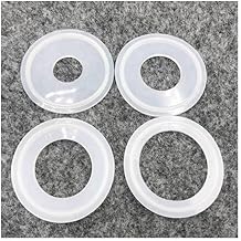 5pcs Sanitary Tri Clamp Ferrule Silicone Sealing Strip Gasket Ring Washer, for Home Improvement Hardware Sealing Strip Gasket Ring (Size : 32MM-50.5MM)