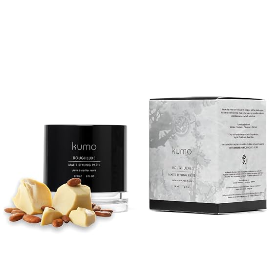Kumo Roughluxe Matte Styling Paste - 2oz | Strong, Pliable Hold for Modern Textured Looks | Non-Greasy, Natural Finish | Ideal for Short to Medium Hair