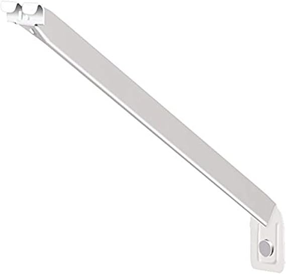 ClosetMaid Wire Shelving Support Brackets for 16 in. Deep Shelves, 12-Pack, with Anchors & Pins for Installation, White