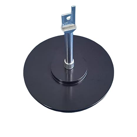 DIY UVC Reciprocating Saw Machines Large Adapter Suction Cup Attachments Connector Fit for Reciprocating Saws Tools Aluminium Smooth Surface 12cm/4.7in Diameter (Black Large)