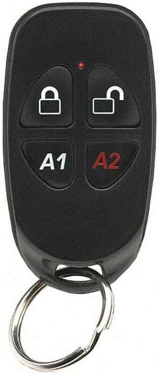 NAPCO GEM-KEYF Compact 4-Button Key-Chain Remote (One Pack) (One Pack)