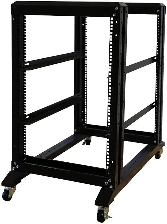 15U 4 Post Open Frame 19inch Server/Audio Steel Rack 31inch Deep