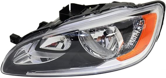 CarLights360 For Volvo S60 2014 2015 Headlight Assembly Driver Side Composite Clear Lens Replacement For VO2502141 | 31420287-0