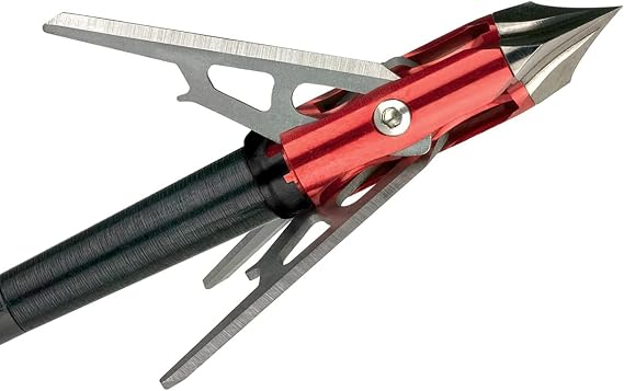 RAGE 3 Blade Chisel Tip SC Mechanical Broadhead, 100 Grain, 1.6" Cut - 3 Pack