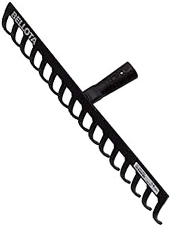 Bellota 951-14 Garden Rake with 14 Prongs - Steel Head - Garden Rake Medium Strength for Gardening - Handle Not Included