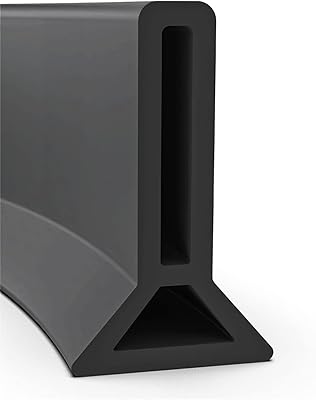 Water Dam for Shower, 78 Inch Collapsible Shower Water Dam Shower Threshold Water Stopper Barrier and Retention, Water Stopper for Wet and Dry Separation Bathroom and KitchenBlack,1m39.3in