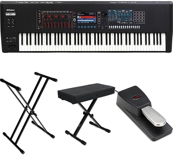 Roland FANTOM 8 EX Synthesizer Workstation Essentials Bundle