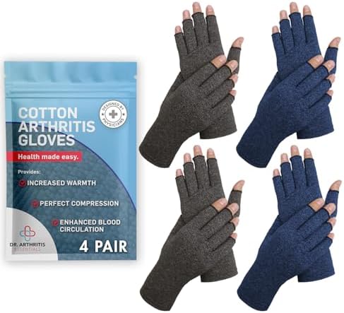 Doctor Developed Full Fingered Arthritis Compression Gloves Men and Women for Arthritis, Raynauds Disease & Carpal Tunnel