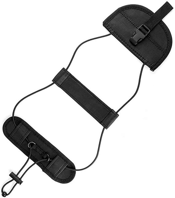 Luggage Straps - 1Pc Luggage Bungee Strap Add a Bag - Lightweight and Durable Elastic Strap for Extra Luggage Adjustable Belt Travel Accessories - Black