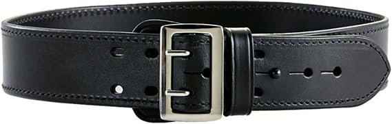 Aker Leather B01 Sam Browne Duty Belt, Full Leather-Lined, 2.25 Wide