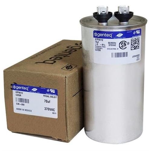 Aerovox - 70 uF MFD x 370 VAC GE Industrial Replacement Capacitor Round # C370R  97F9012