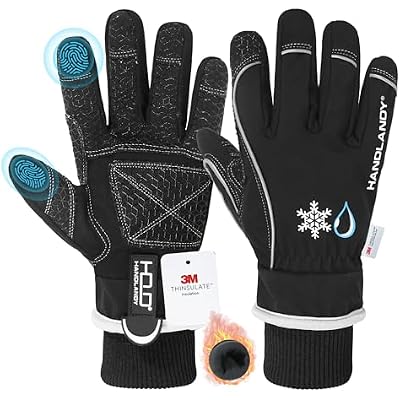 HANDLANDY Winter Work Gloves, 3M Thinsulate Waterproof Insulated Glove for Men Women