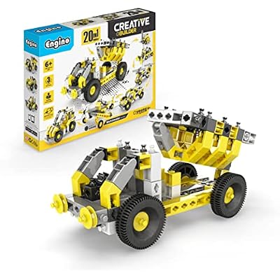 Engino- Creative Builder STEM Project, 20 Multimodel Set, Building Toys for Kids 6, STEM Engineering Kit, Building Kit for Young Invetors, Gift for Boys & Girls