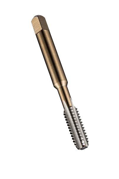 Dormer E547 High-Speed Steel Pipe Tap Set, BSPP, Uncoated (Bright) Finish, Round Shank with Square End, 2-Piece (1 Plug and 1 Bottoming Chamfer), 1/2"-14 Thread Size
