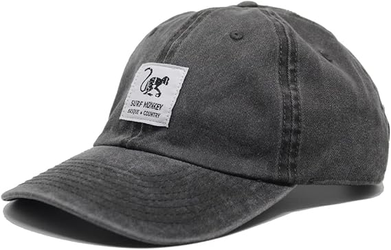 DRESSED IN MUSIC PLAY WITH ME Baseball Cap Classic Surf Monkey® - Dad Cap Made of Cotton without Structure - Used Look