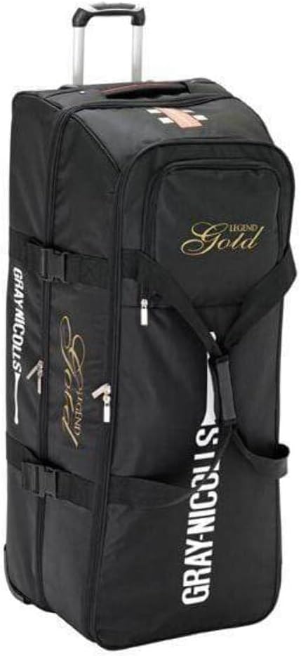 Gray-Nicolls Gold Legend Wheelie Cricket Kit Bag Black