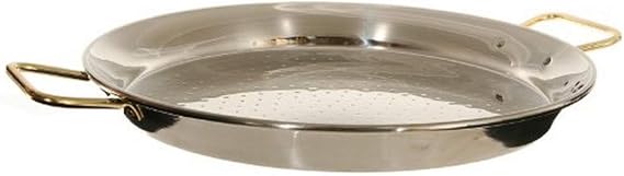 Garcima 20-Inch Stainless Steel Paella Pan, 50cm