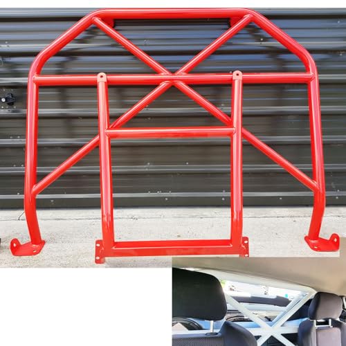 Bull Boost Performance 350z Bolt On 2 Piece Half Steel Roll Cage Harness Bar for Fairlady Z Z33 Red