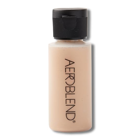 AEROBLEND Airbrush Foundation Makeup: Professional, Water-Based, Buildable, Long-wearing, For all skin types, 1 oz (N60)