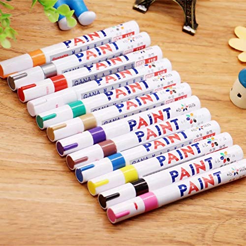 5pcs 2021 Tile Marker Repair Wall Pen White Grout Marker Odorless Non Toxic for Tiles Floor and Tyre Suitable Car Painting Mark Pen Blue