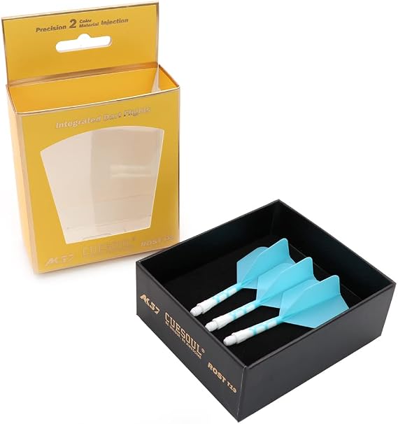 CUESOUL ROST T19 Integrated Dart Shaft and Flights 28mm Big Wing Shape-Say Goodbye to Falling Dart Flight