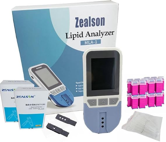 Total Cholesterol Meter Cholesterol Test Meter Lipid Test Meter Kit Cholesterol Test Kit TC TG HDL LDL + 20Strips
