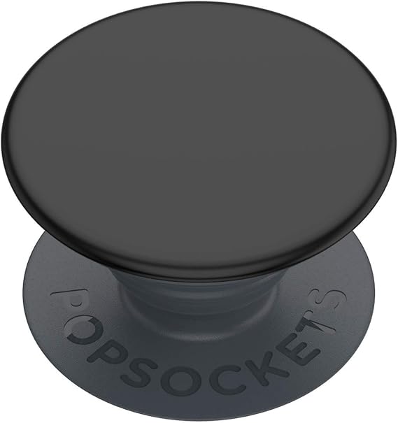 PopSockets Phone Grip with Expanding Kickstand, Adhesive Grip - Black