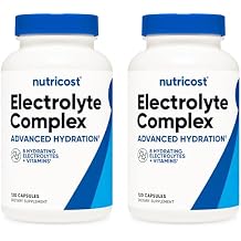 Nutricost Electrolyte Complex Advanced Hydration (120 Capsules) - 8 Hydrating Electrolytes & Vitamins, Gluten Free, Non-GMO, Vegetarian (Pack of 2)