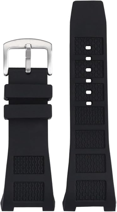 Silicone Rubber Watch Band for IWC Ingenieur Strap for Men 30 * 16mm IW323601 IW323608 Waterproof Watch Strap Bracelets Pin Buckle