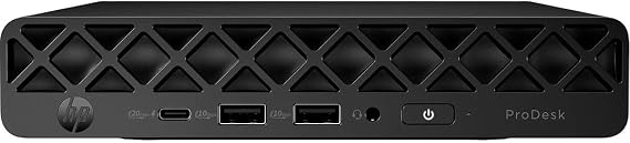 HP ProDesk 4 G1i Desktop Computer - Intel Core Ultra 7 265T - vPro Technology - 32 GB - 512 GB SSD - Mini PC - Jack Black - Intel Q870 Chip - Windows 11 Pro - Intel DDR5 SDRAM - English Keyboard - IEE