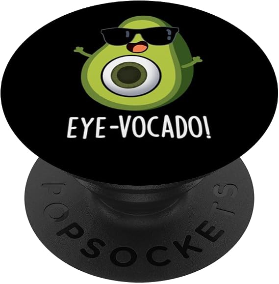 Eye-vocado Funny Avocado Pun PopSockets Adhesive PopGrip