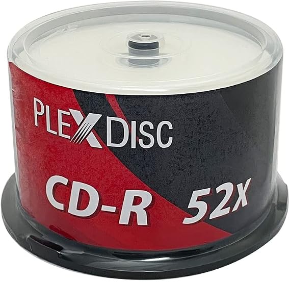 TY Series Blue CD-R 52X 700MB White Inkjet Hub Printable Recordable Media - 50pk Cake Box 66N-214-Y-BX, 50 Discs