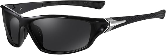 Men's Sunglasses Polarized, UV400 Protection Mens Sport Sunglasses for Cycling Driving Golf Fishing Running