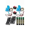 Motor Deney Seti 1 Paket Pervane Dc Motor Anahtar Pil Yatağı Pil İletken Kablo Okul Sınıf Deney Malzemesi