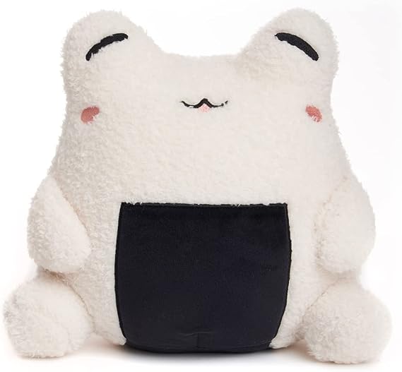 Cuddle Barn PlushGoals - Riceball Wawa Super Soft Cute Kawaii Froggie Dressed As Food Collectible Stuffed Animal Plush Toy, 9 inches